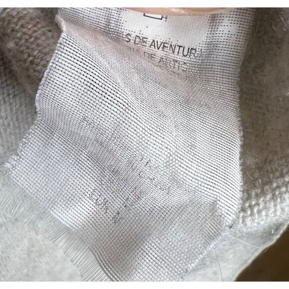 OSKLEN Woman Medium Grey Pullover Sweater Long Sleeve preppy soft Cashmere cozy - Picture 7 of 8